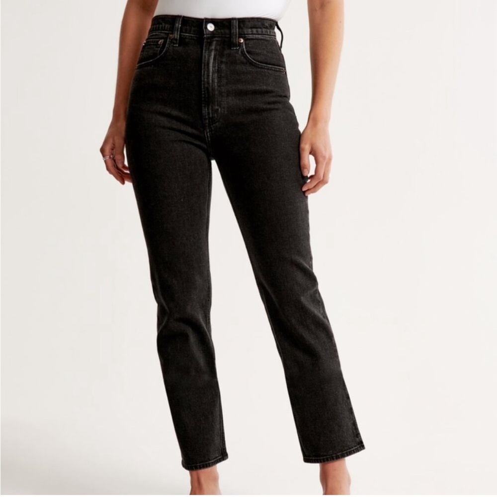 Abercrombie Ultra High Rise Ankle Staright Jeans Size 27R Curve Love
